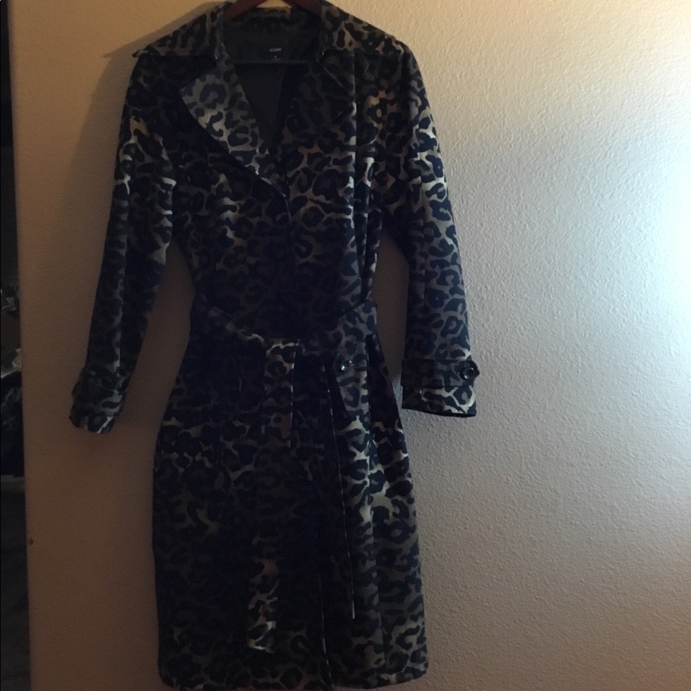 Cheetah Print Trench Coat